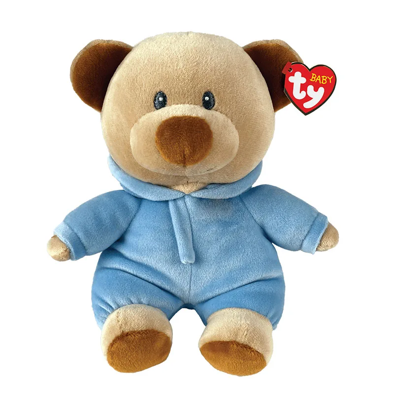 

2022 Ty Beanie Пижама медведь синий медведь милый ребенок успокаивающая плюшевая игрушка Коллекционная кукла с большими глазами мягкие животные ...