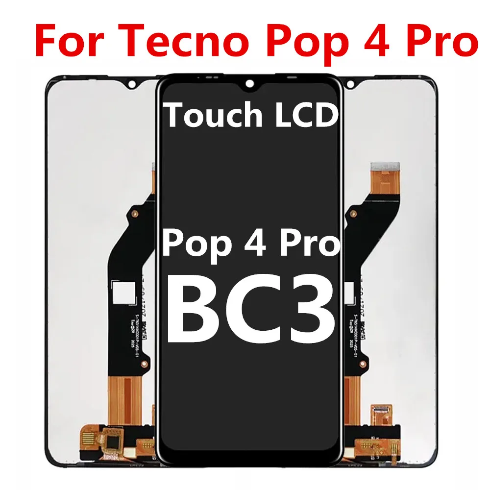 

6,52 "Оригинальный ЖК-дисплей для Tecno POP 4 Pro BC3, ЖК-дисплей для Tecno POP 4 Pro, ЖК-экран