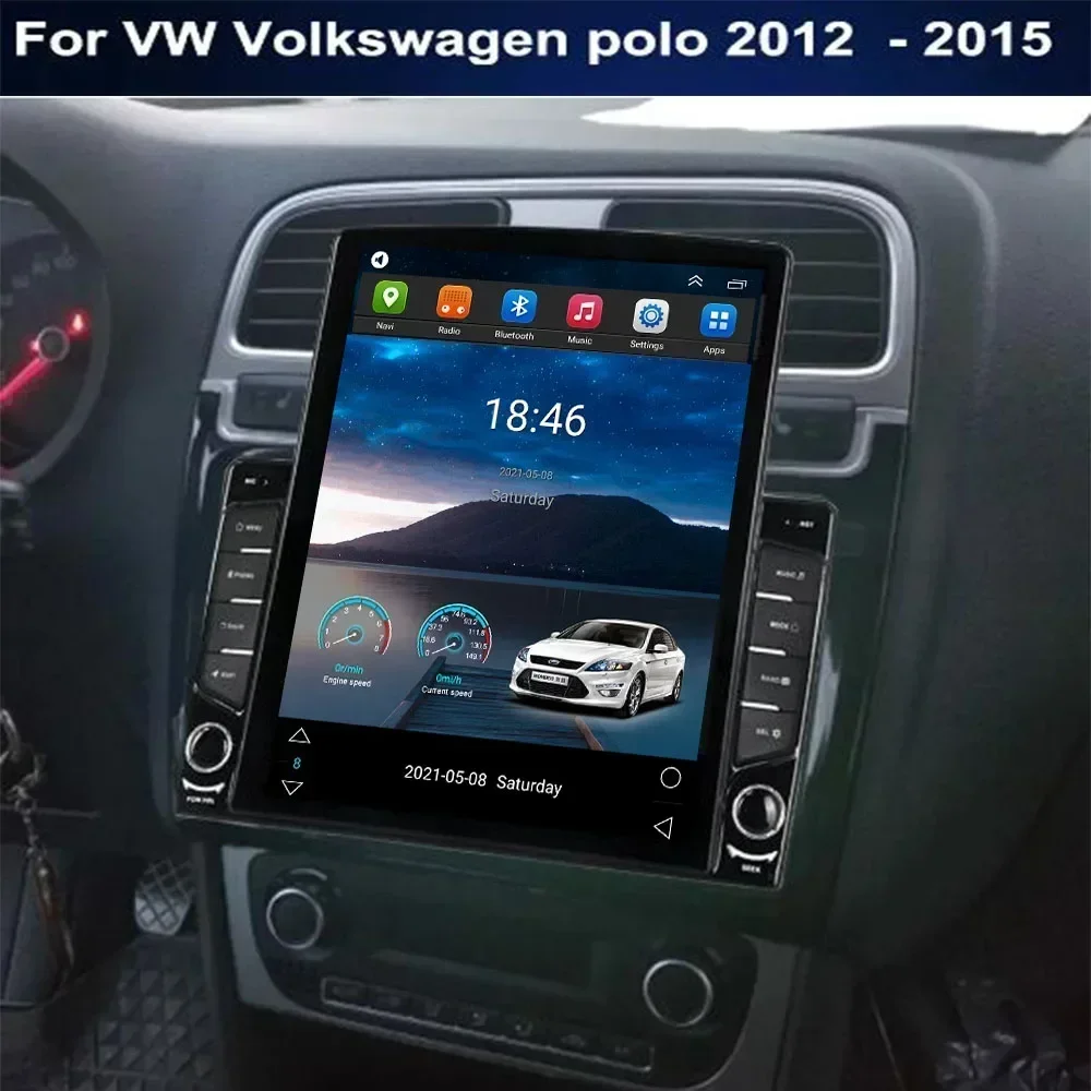 Автомобильная мультимедийная система 2 din Carplay Android Auto Авто радио для VW Volkswagen polo 2012-2015 Tesla Style GPS 2din BT (art.: 3920cae4e81de) - 3920cae4e81de