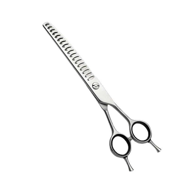 

7 Inch Dog Beauty Scissors Double Tail Pet Grooming Fish Bone Scissors Hairdressing Curved Scissors Trimming Thinning Scissors
