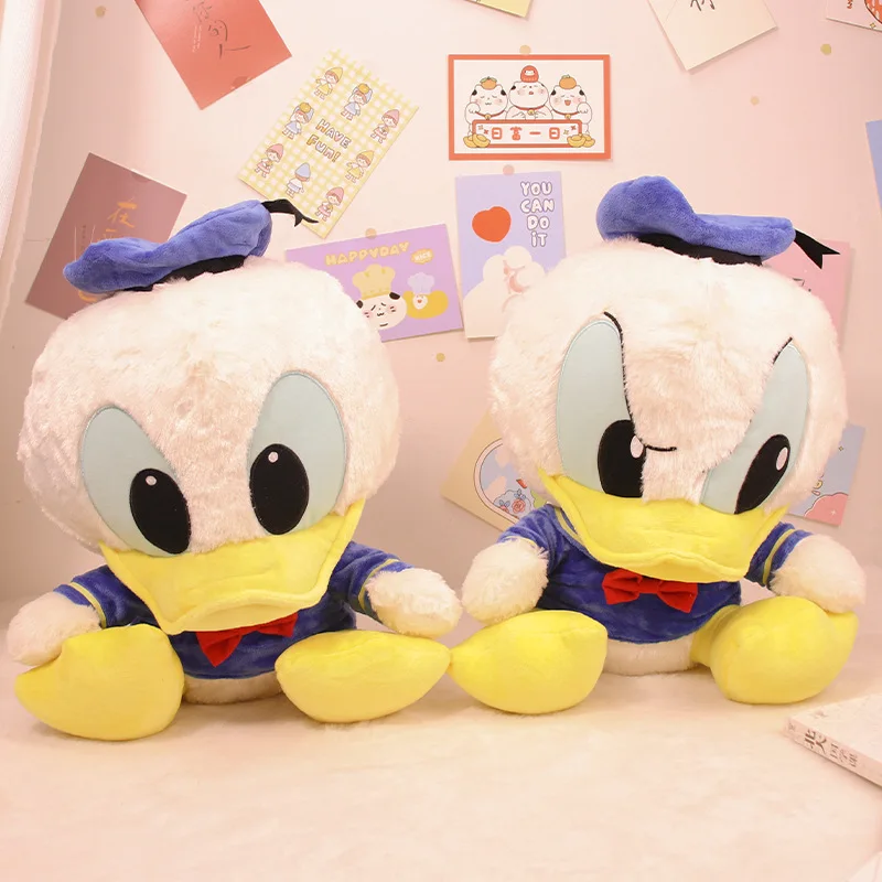 

New Disney Kawaii Angry Donald Duck Plush Toy Pillow Anime Cartoon Doll Soft Stuffed Plushie Toys for children Birthday Gifts