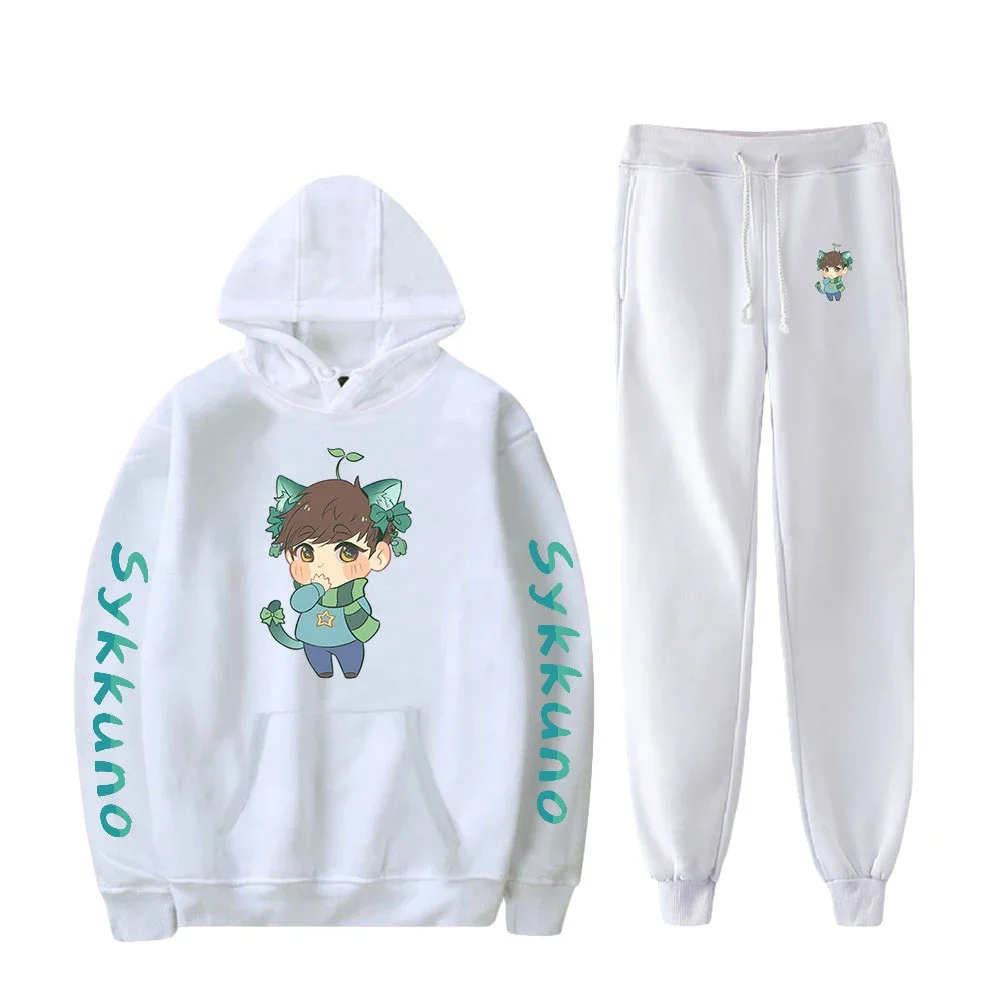 Sykkuno Merch 2D детские толстовки наборы свитшоты спортивные штаны для отдыха мужские