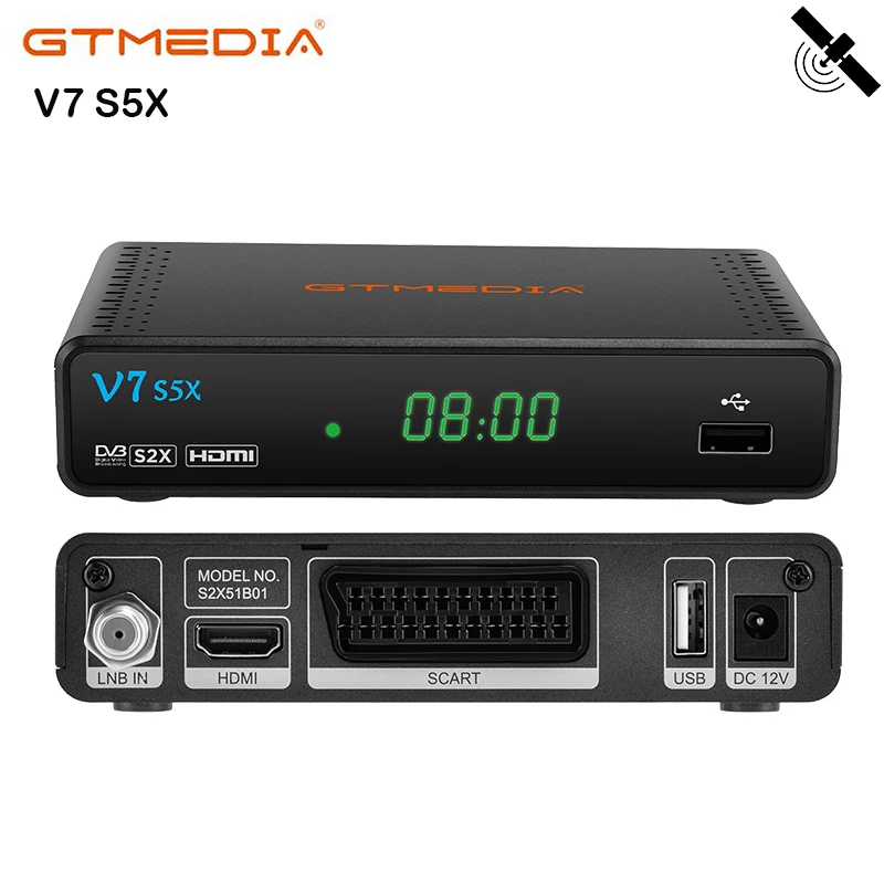 

GTmedia V7 HD S5X S2X DVB-S S2S2X VCM ACM multi-stream T2MI V7S HD GTMEDIA V7 S5X HD Satellite Receiver SET TOP BOX