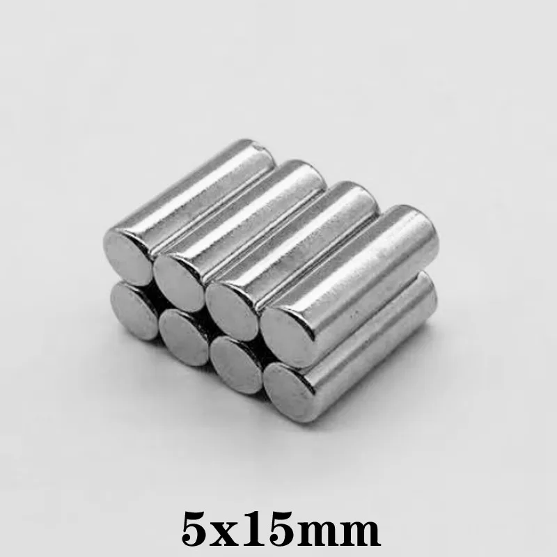

10PCS 5x15 Small Round Powerful Magnetic Magnets N35 Thick Disc Neodymium Permanent Magnet Strong 5x15mm 5*15 mm