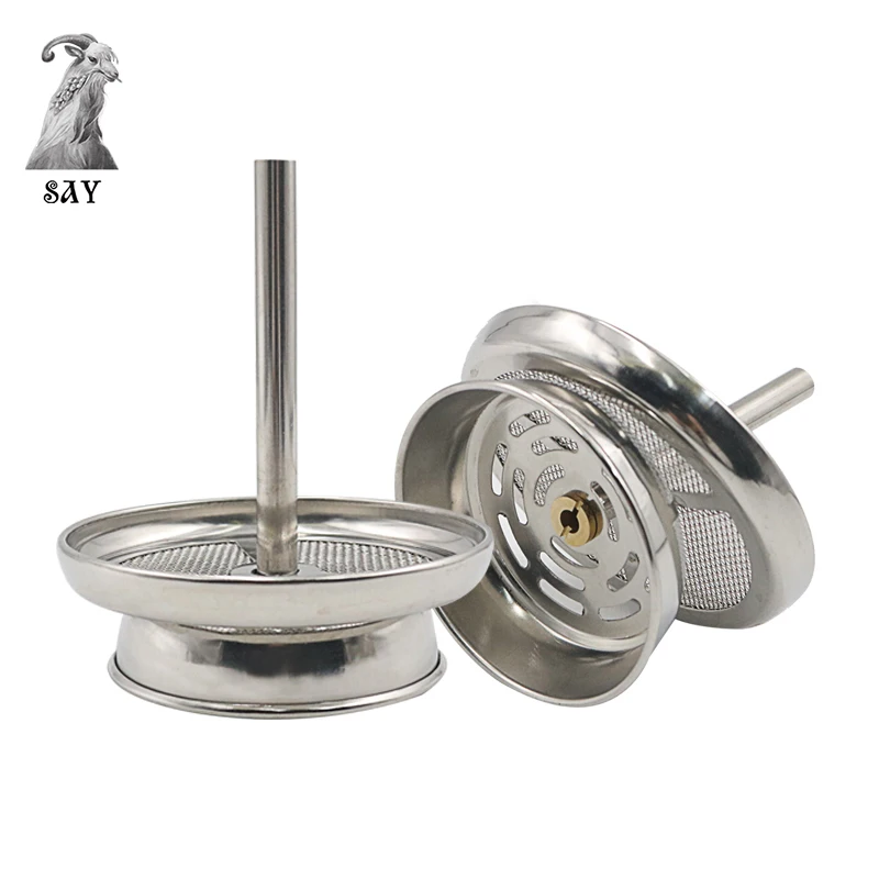 

SY Stainless Steel Hookah Charcoal Holder Burner Heat Management System Shisha Bowls Chimney Pot Smoking Accessories