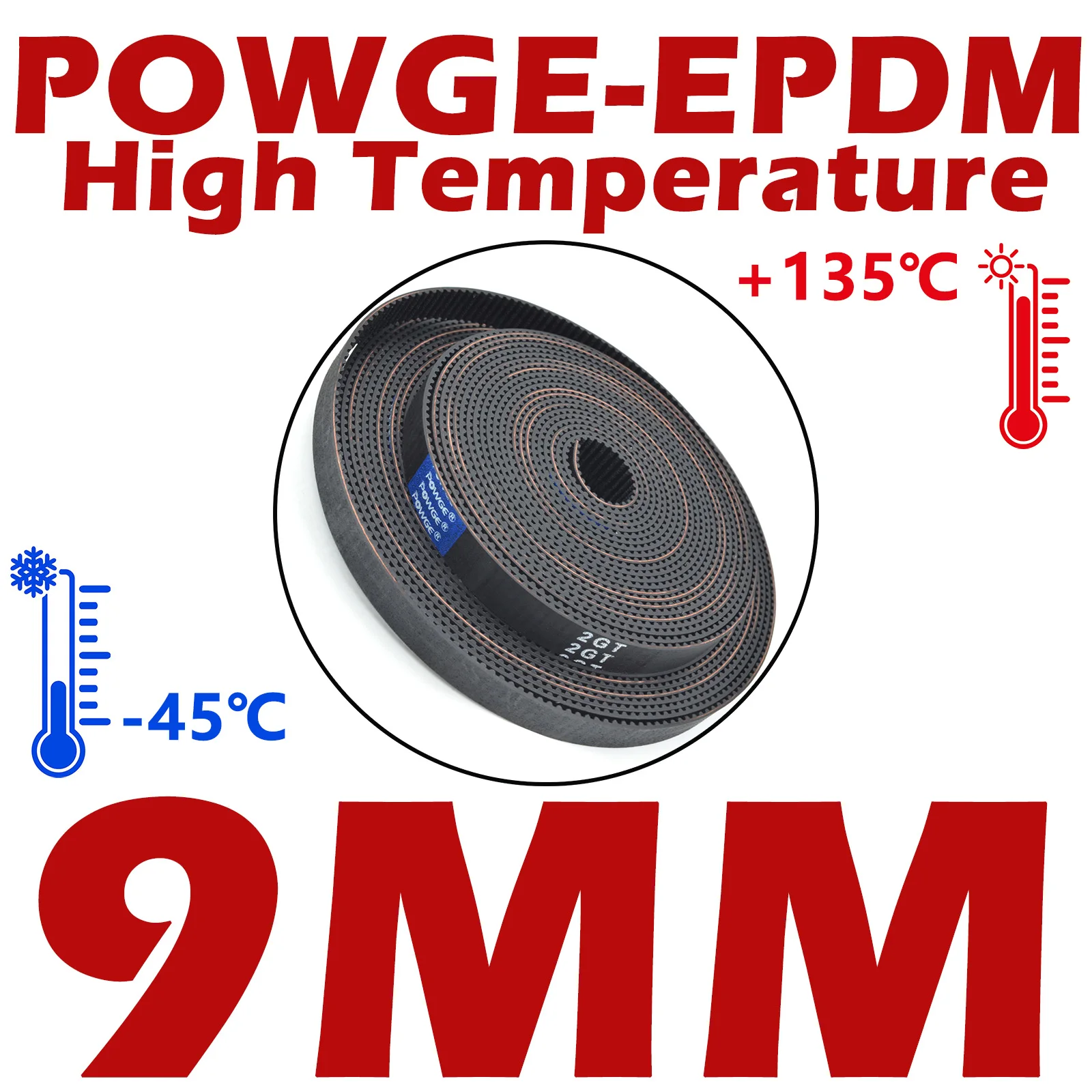 POWGE GATES GT LL-2GT EPDM синхронный ремень 6/9/10/12/15/20 мм