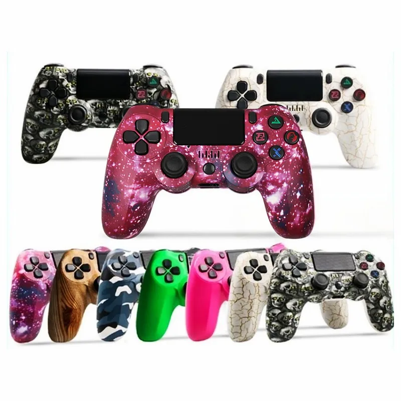 

For PS4 Wireless Bluetooth Full Function Gamepad with Light Bar Dual Vibration Video Gamepad Controller
