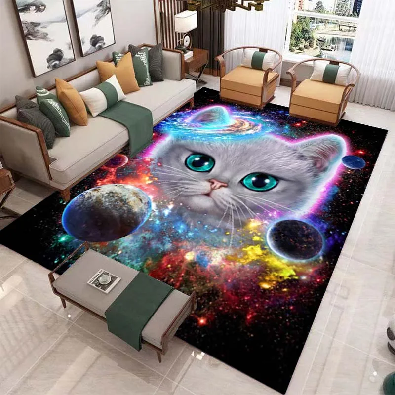 

Коврики с изображением котят и звездного неба, мягкие коврики для ванной в гостиную, декоративные коврики для спальни, двери, коврики для до...