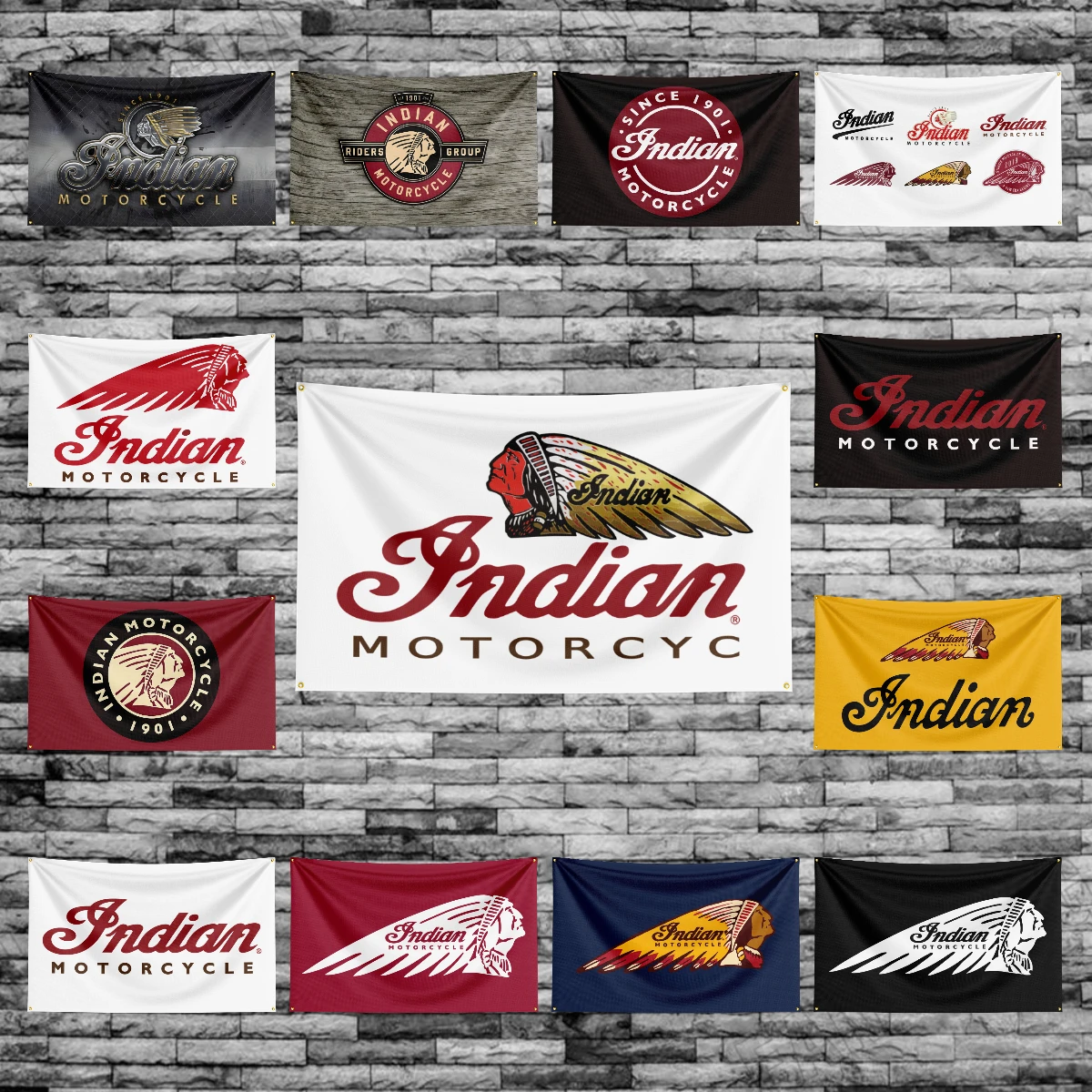 3x5 футов индийский Мотогонки флаг полиэстер печатные мотоциклетные флаги баннер