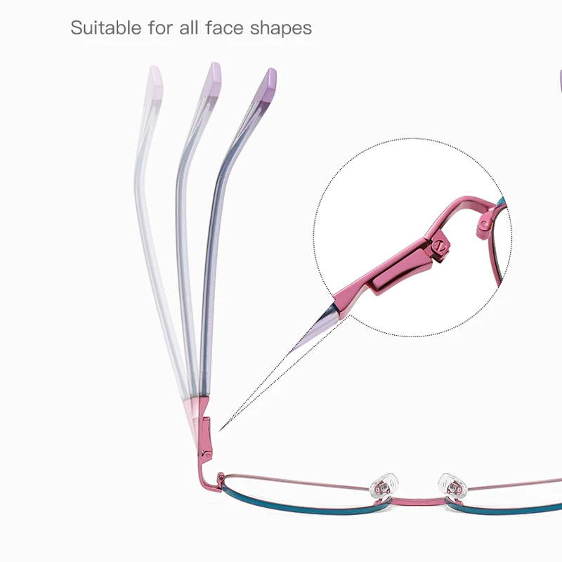 VCKA новые очки из сплава кошачий глаз с защитой от синего света оправа для очков