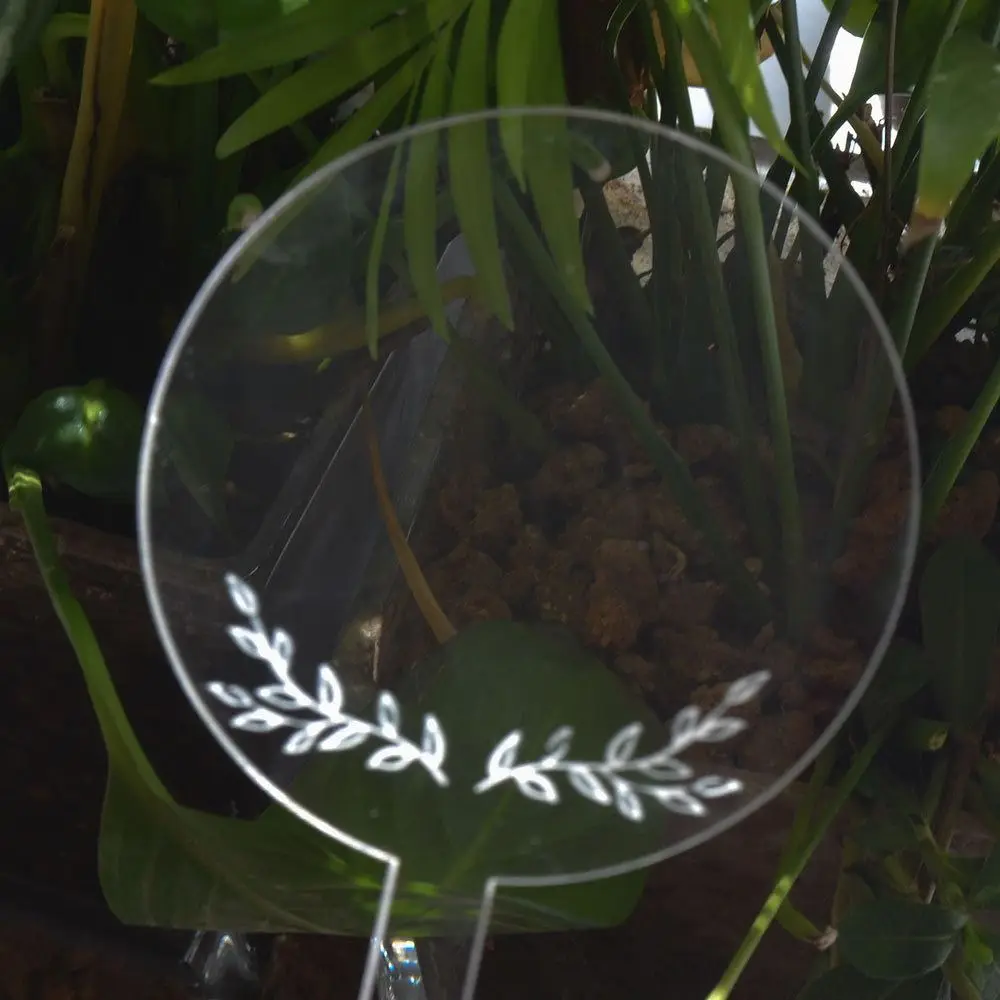 Креативные акриловые этикетки для садоводства полупрозрачные маркеры в форме