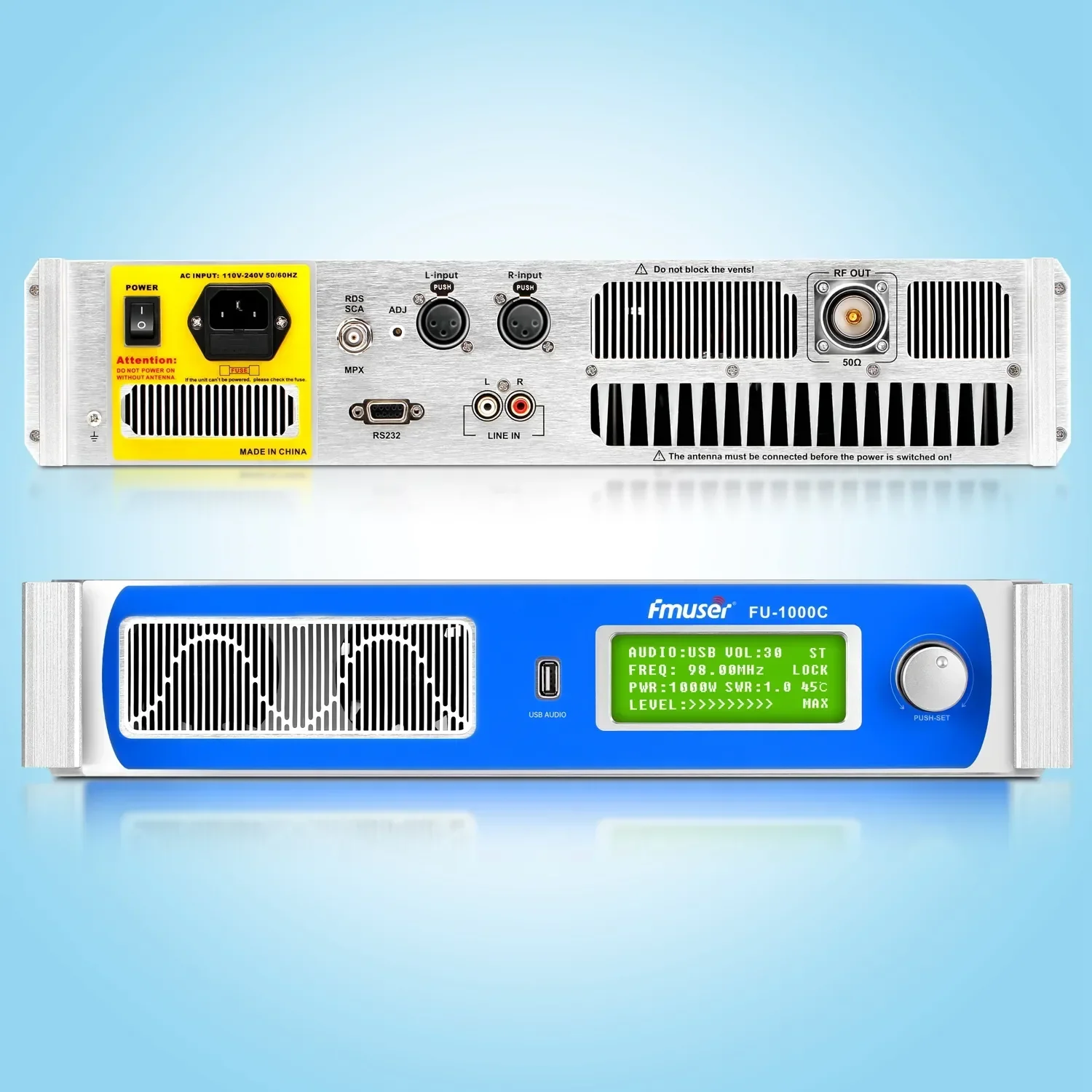 

FMUSER FU-1000C 1000 Вт 1 кВт FM-передатчик
