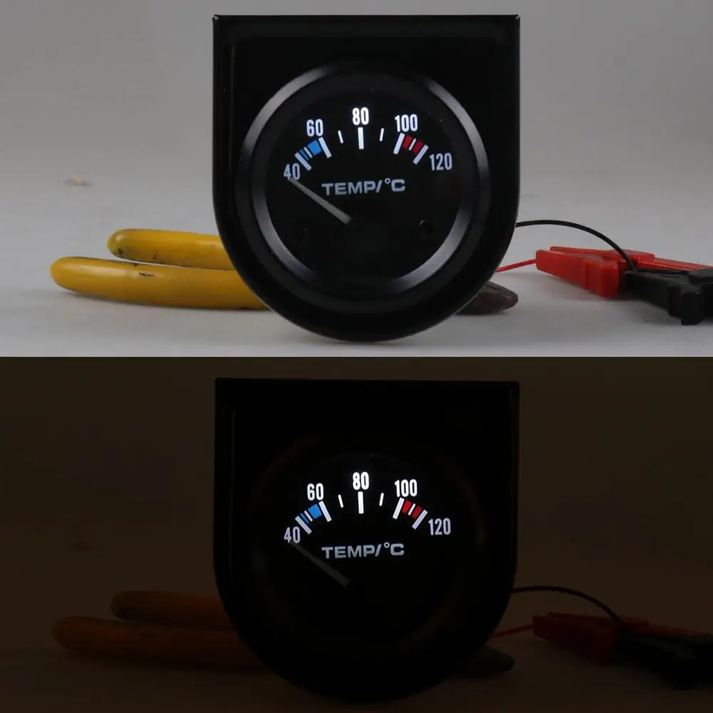 

2" 52mm Digital Car Water Temperature Gauge 12v Adapter Sensor With Joint Temp Car Led Instrument Water 40-120℃ Meter Pipe V0Y5