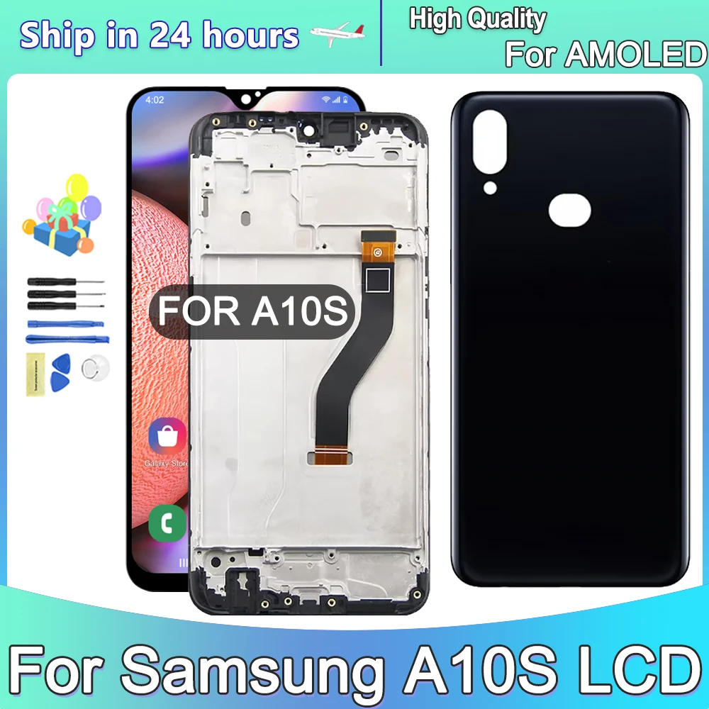 6 2-дюймовый AMOLED-дисплей для Samsung A10S A107/DS A107F A107FD A107M полный сенсорный ЖК-экран