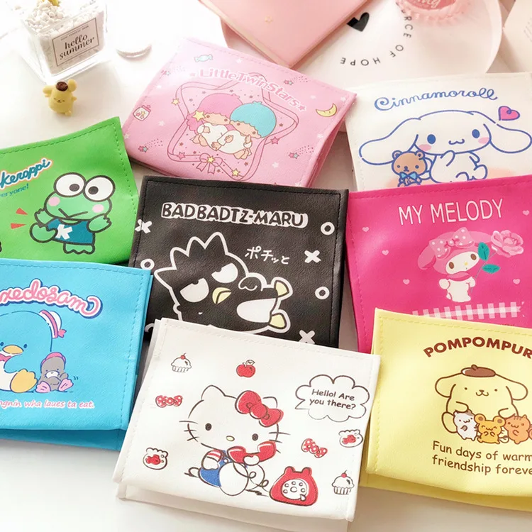 Sanrioed Kittly My Melody Kuromi Cinnamoroll Purin Dog X O коробка для бумажных салфеток дома автомобиля ПУ