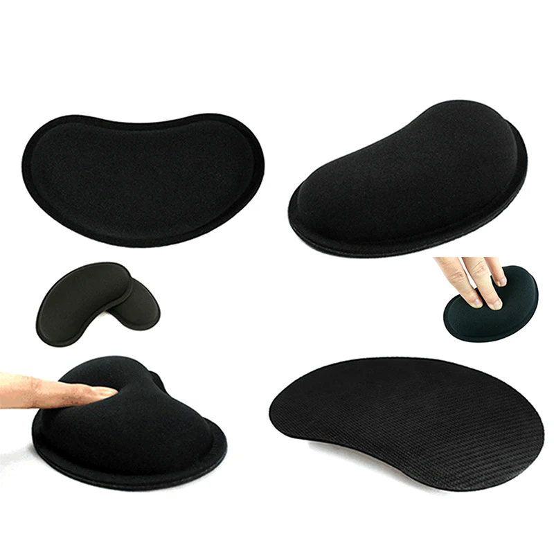 

135*80*25mm Memory Foam Mouse Pillow Wrist Rest Heart Shaped Mouse Hand Rest Wireless Massage Mat Keyboard Black