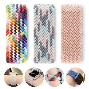Braided Strap For Apple Watch Band 44mm 45mm 49mm 40mm 41mm 42mm Accessories Bracelet iWatch Ultra series 9 7 SE 6 8 5 4 3 Strap