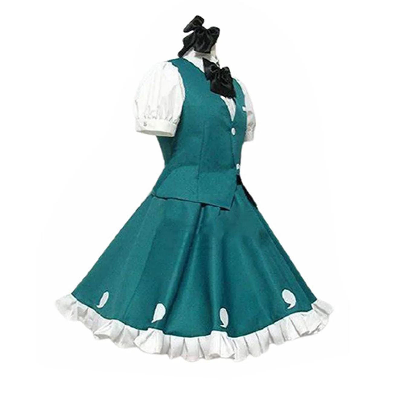 Hemixush Touhou Project Косплей Konpaku Youmu Костюм Партия Униформа Полный комплект Kawaii