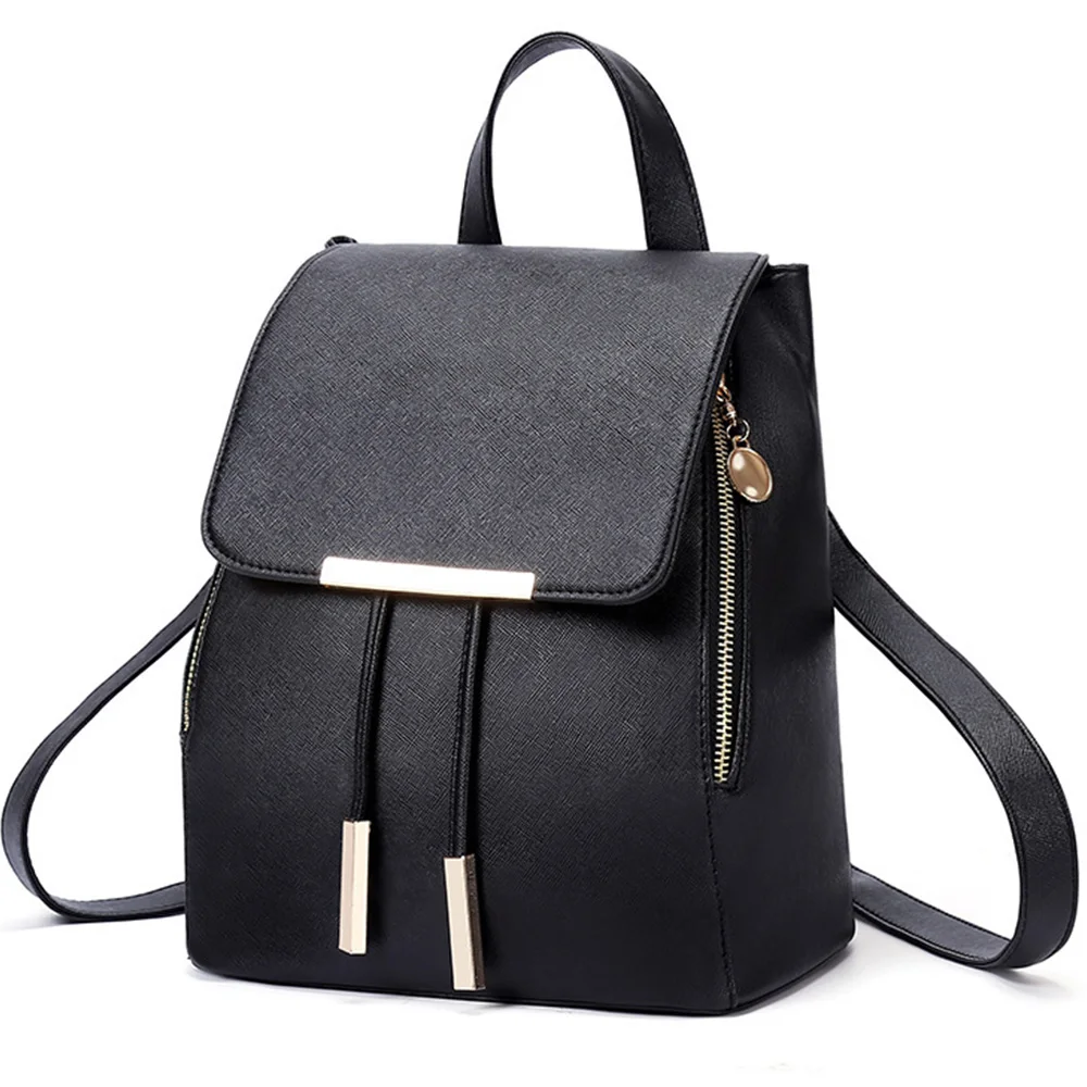 

XZAN New Fashion PU Leather Women Backapck Square Mini Women Shoulder Teenager School Backpack Ladies Backpacks mochila escolar