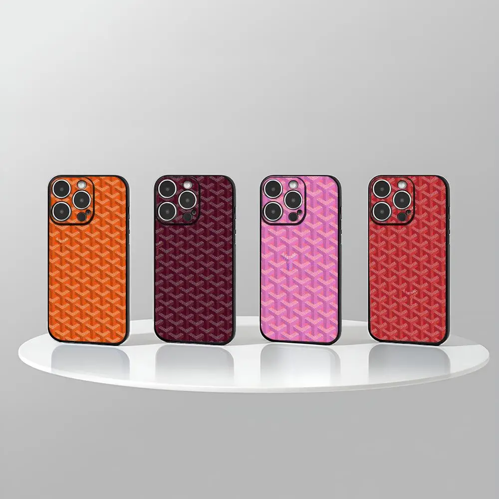 Модный роскошный коврик для мыши G-GoyardEs новый iPhone 16 15 14 12 13 11 Pro Max Mini X XR XS Plus черный