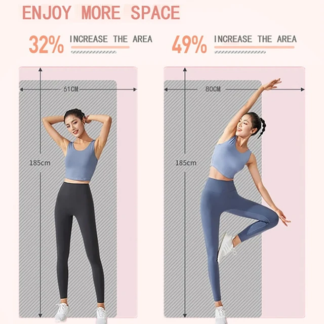 185*60CM Thick Non-slip Yoga Mat High-density Sports Fitness Mat For Home Sports Pilates Gymnastics Exercise Gymnastics 2
