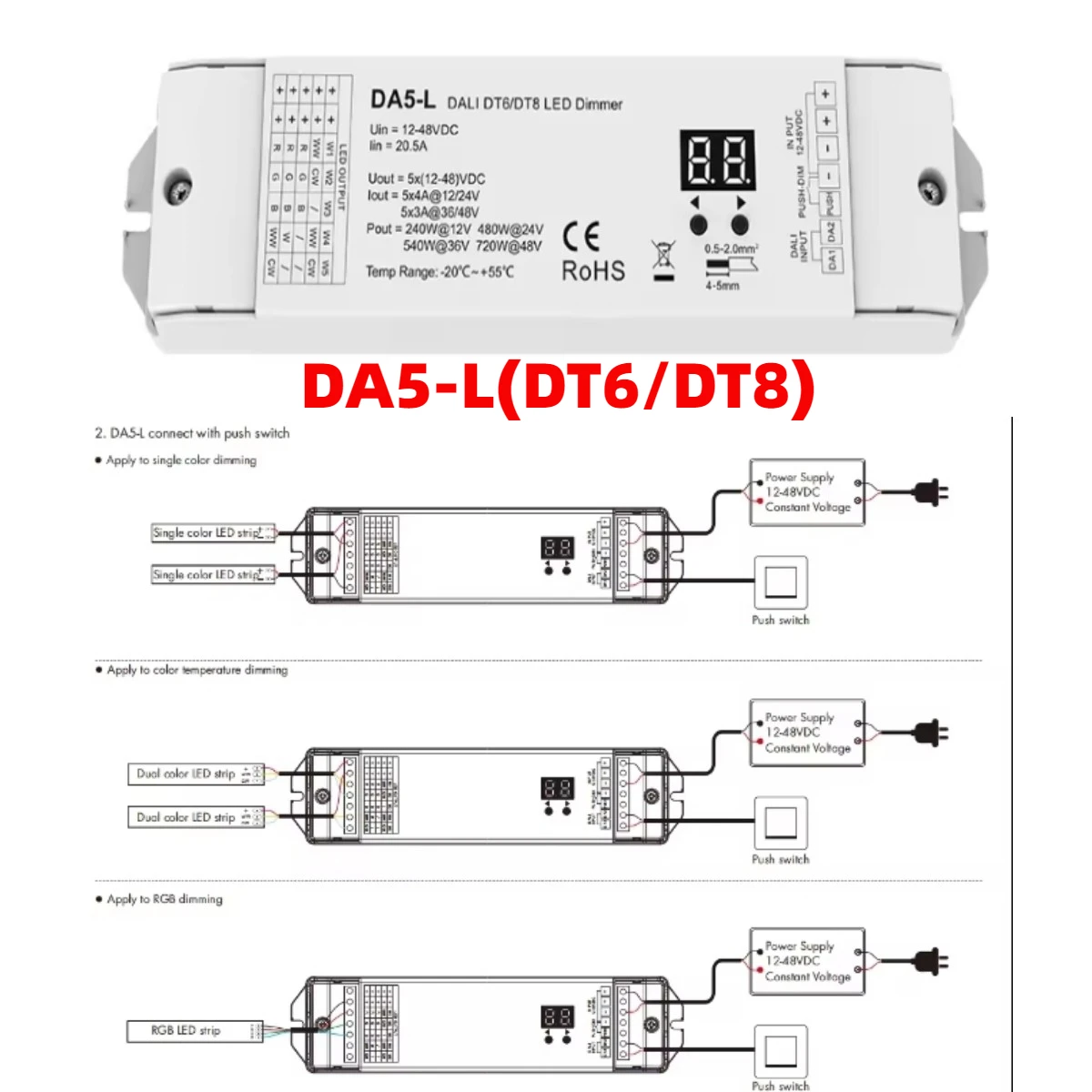 

СAGE LU MEI регулятор света DA5-L 5-канальный