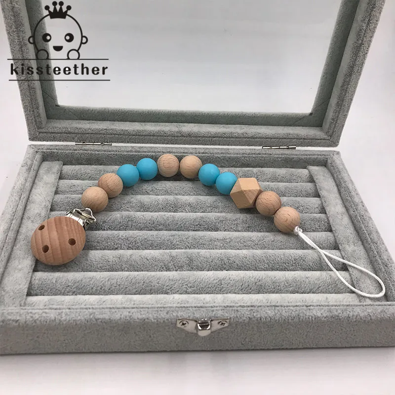 Pacifier Clip Holder Soothie Teething Dummy Paci Baby Products Girl Boy Funny Silicone Teether Shower Gift Attache Sucette