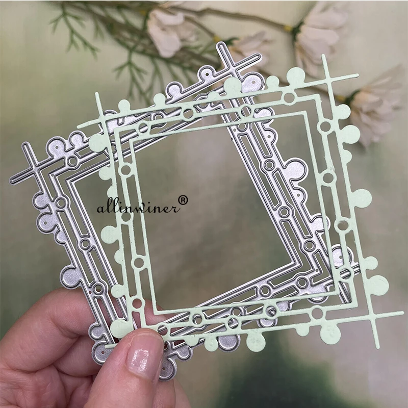 

Circle cross square frame Metal Cutting Dies Stencils Die Cut for DIY Scrapbooking Album Paper Card Embossing