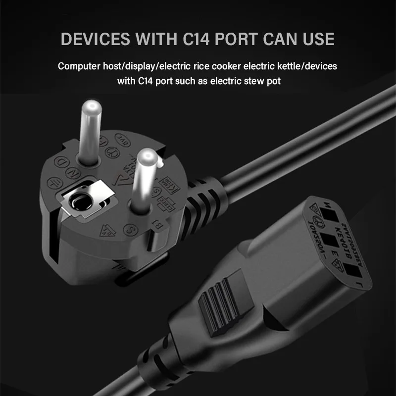 

1.5M Power Supply Cable for BTC 2000W 2400W 2600W Mining Power Supply ETH Bitcoin Miner Computer Power Supply EU US UK Plug
