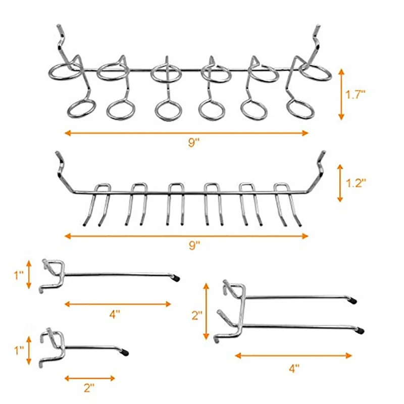 81 шт. в ассортименте крючков для пегборда с ящиками инструменты блокировки