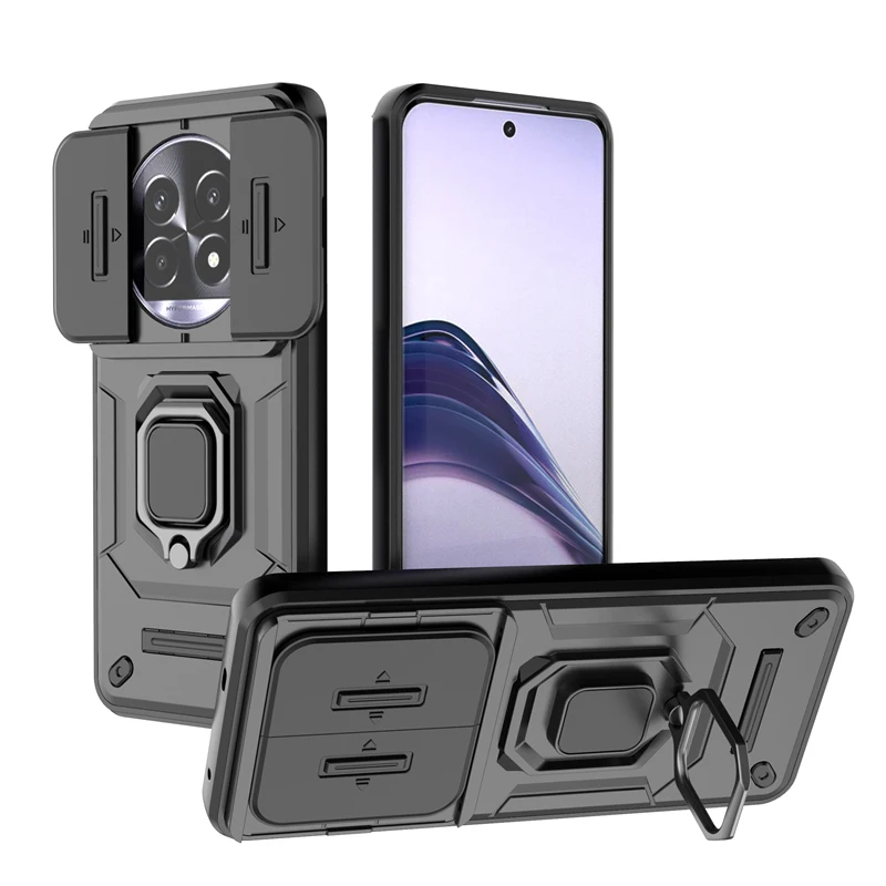 Чехол-бампер с кольцом на палец для Realme 13 Pro Plus