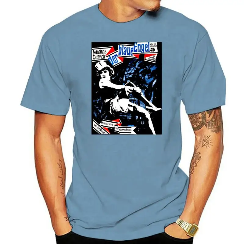 Голубой ангел футболка Марлен Диетиrich Кабаре Веймар Берлин Cool Casual Pride мужская