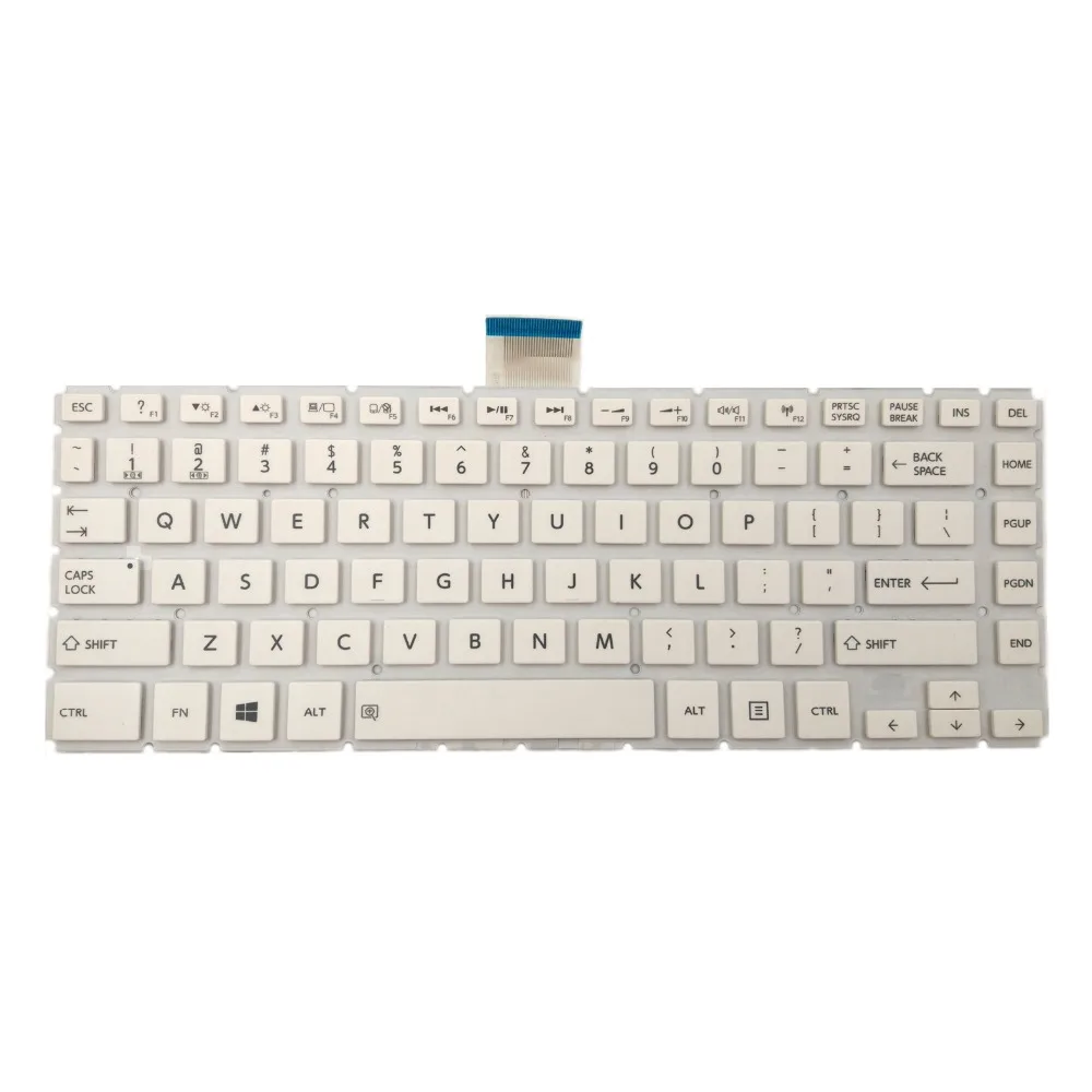 Фото Новая клавиатура для ноутбука Toshiba Satellite L45-B4205FL L45-B4206SL L45-B4207FL L45-B4208FL белая без подсветки и рамки №2
