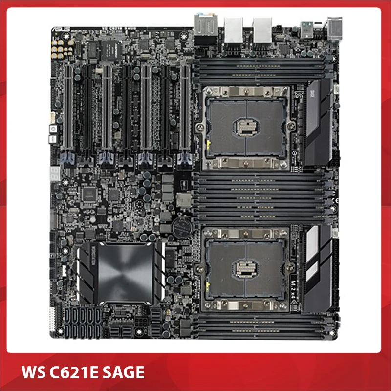 

Original Workstation Motherboard For Asus WS C621E SAGE C621 12 x DIMM DDR4 1536GB 100% Testing Before Shipment