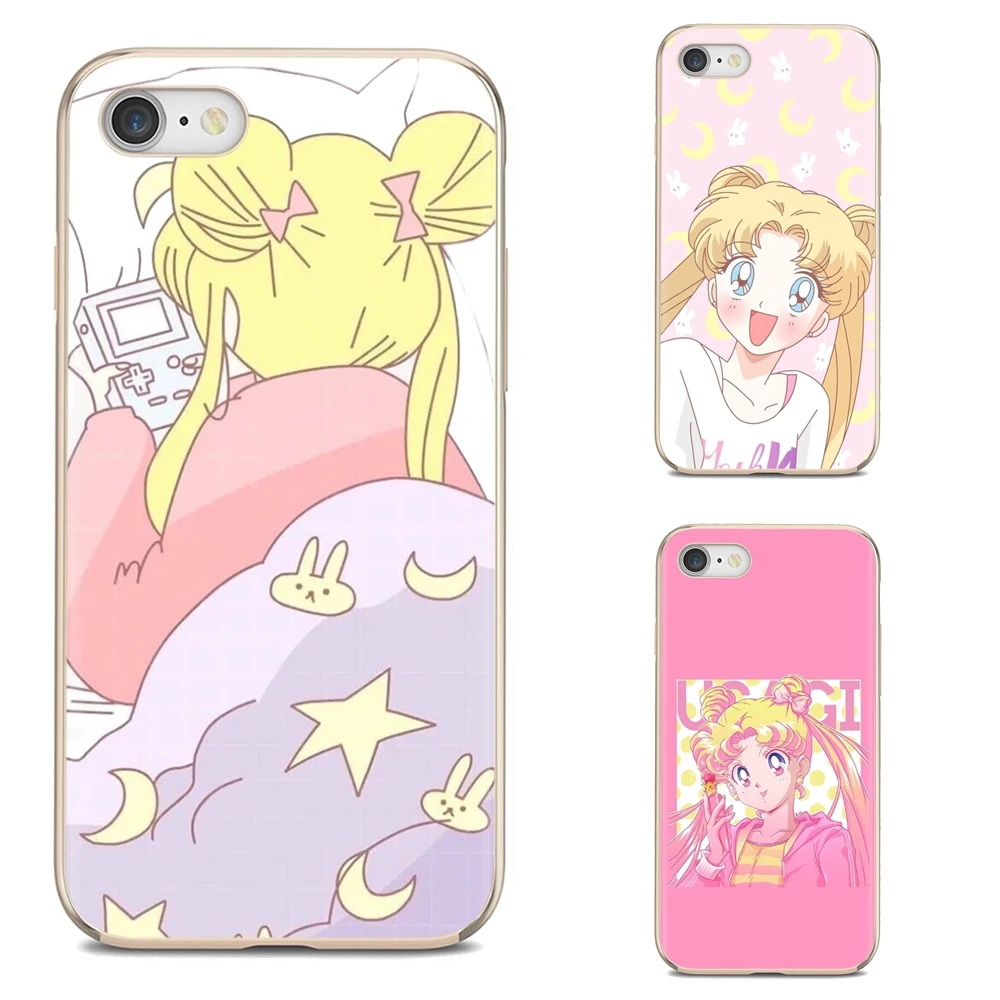 

For iPhone 10 11 12 13 Mini Pro 4S 5S SE 5C 6 6S 7 8 X XR XS Plus Max 2020 Art Pretty Soldier Sailor Moon TPU Silicone Case