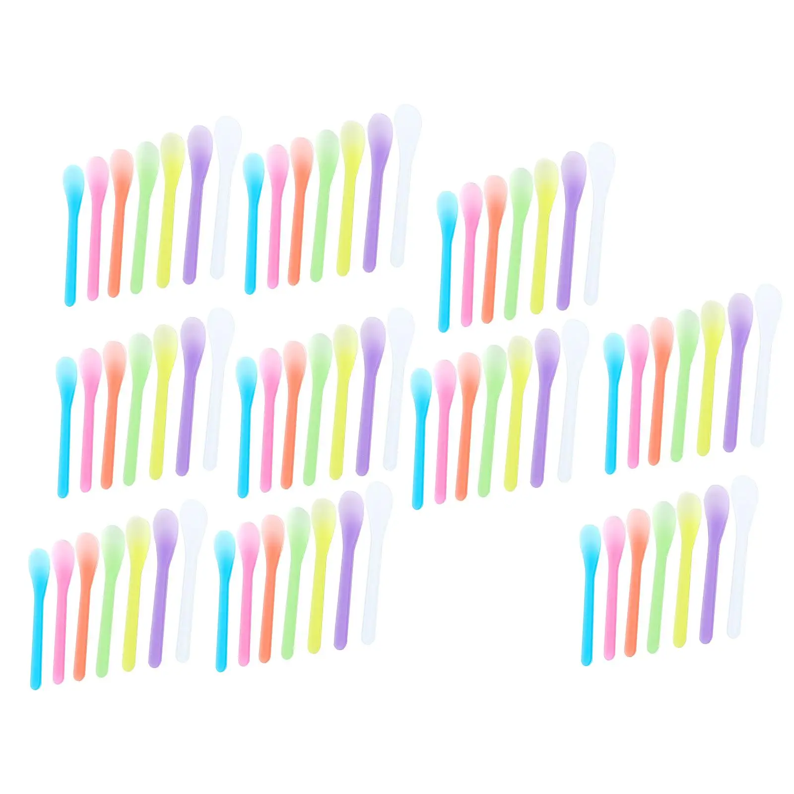 

70x Cosmetic Spatula Disposable Beauty Mixed Color Facial Skin Care Stick for Mixing