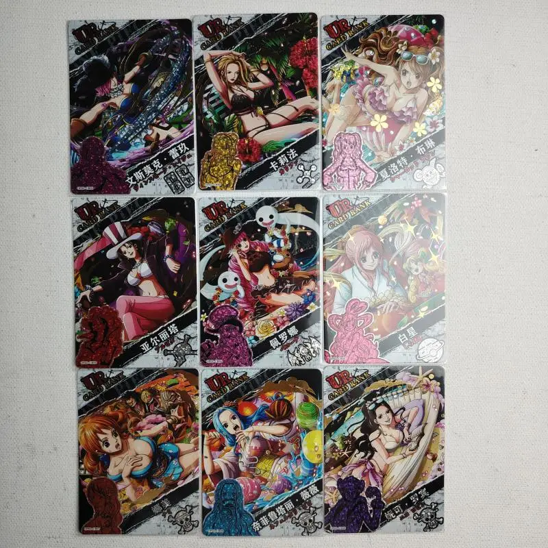 Фото ONE PIECE SSR UR карта Обезьяна Д. Луффи Нами Боа Хэнкок Перона Ширахоши Калифа мальчик Коллекция игрушек Подарки на день рождения и Рождество №2