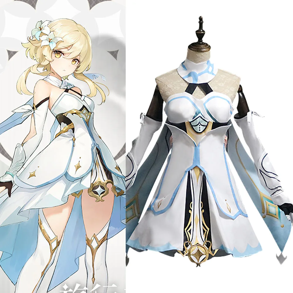 

Genshin Impact Traveler Lumine Costume Cosplay Suit