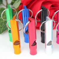 dropshipping 5pcsset high pitch creative whistle aluminum alloy practical clear sound safety whistle for outdoor sport