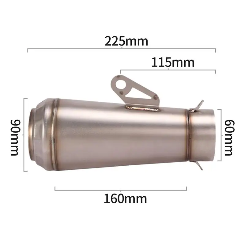 Универсальный глушитель для выхлопной трубы 60 мм ER6N Z900 CBR650R KTM DUKE 390