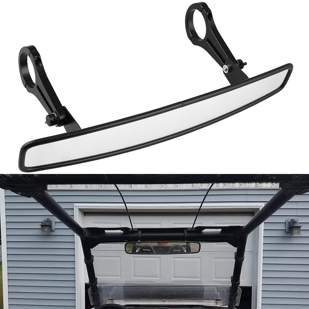 

for Polaris RZR 800 1000 700 S 900 XP 1000 UTV Rear View Center Mirror 15" Wide High-Definition Convex Mirror with 1.75" Clamp