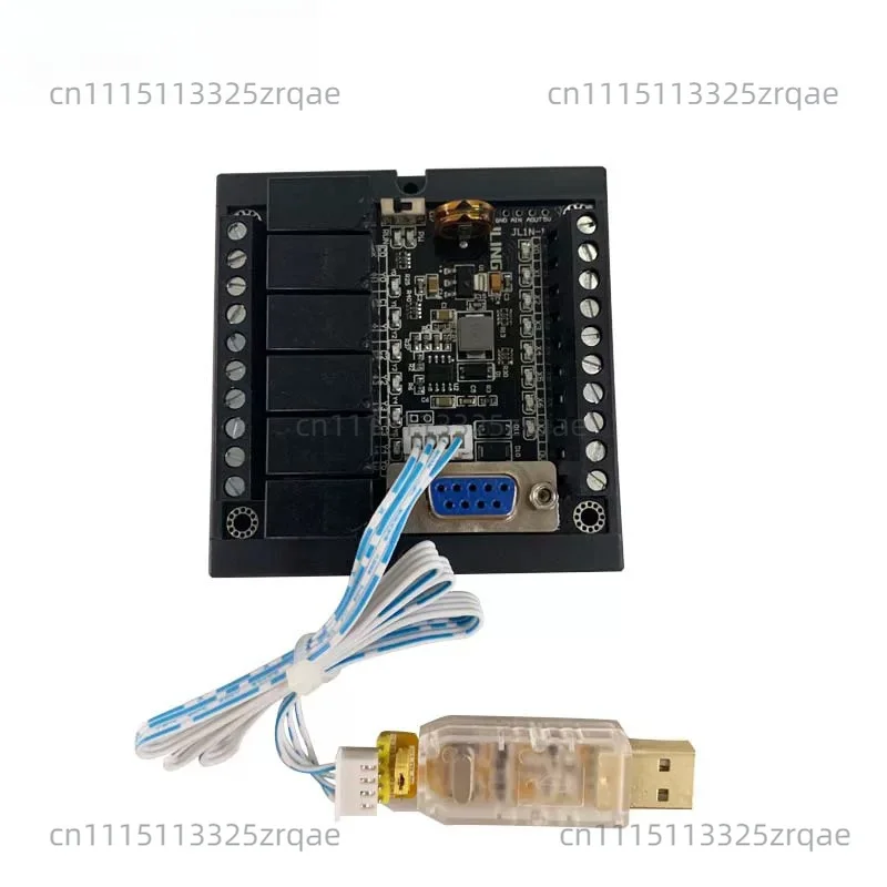 Фото Модуль задержки действия PLC FX1N-14MR с программным кабелем и корпусом №1