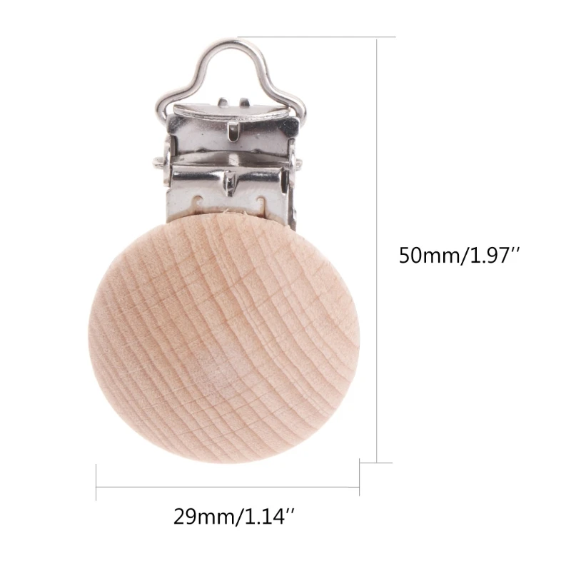 

Новинка 2022, деревянный детский держатель для соски, круглые зажимы для соски для младенцев