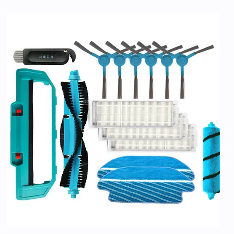 

Roller Brush for Conga 3490 3290 Vacuum Cleaner Side Brushes Filter for Xiaomi Mijia STYJ02YM Replacement Mop Cloth Kit