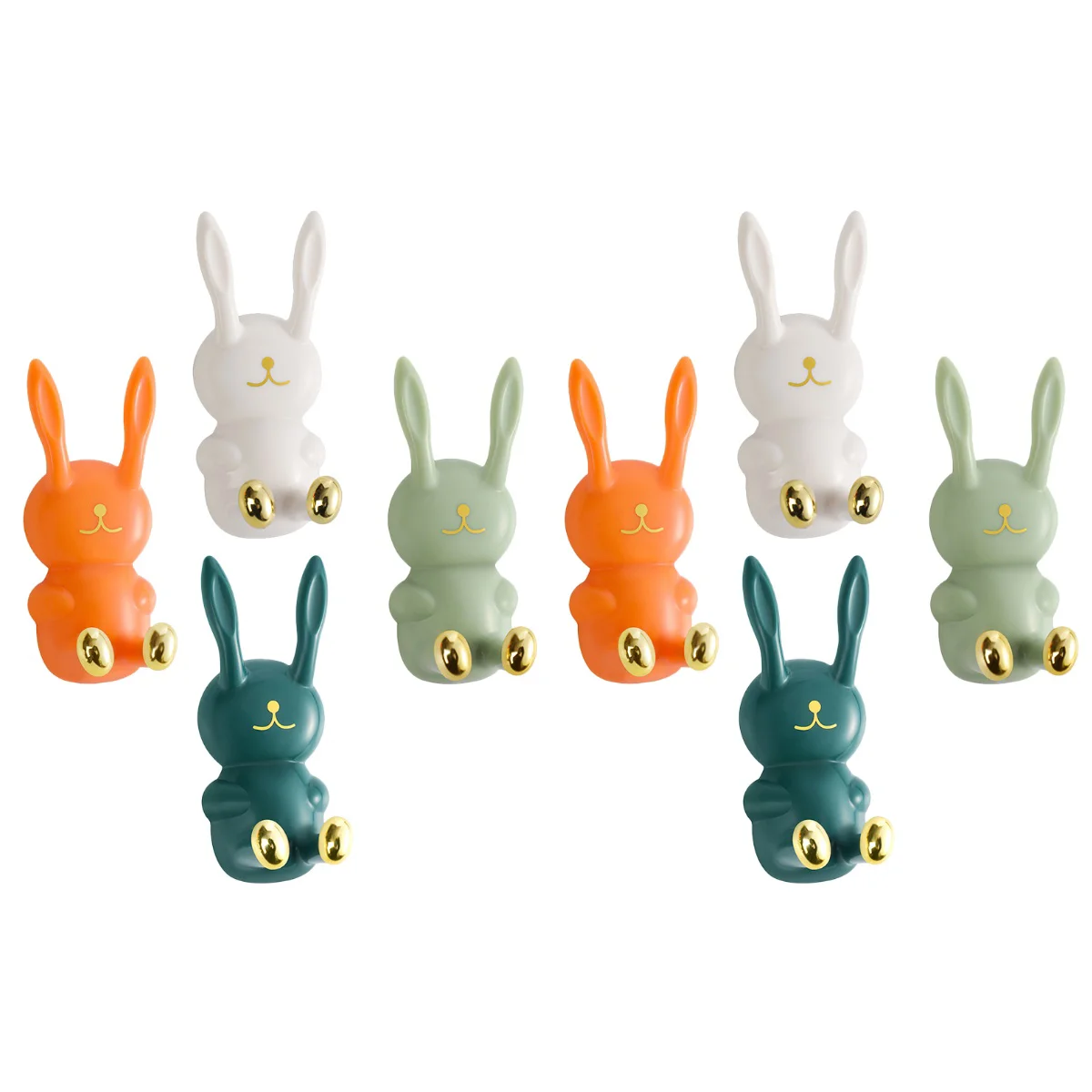 

8 Pcs Key Hooks Hat Wall Hanger Cartoon Wall Hooks Hanger Hooks Adorable Rabbit Nail Free Hook Coat Hook Hat Hangers Wall
