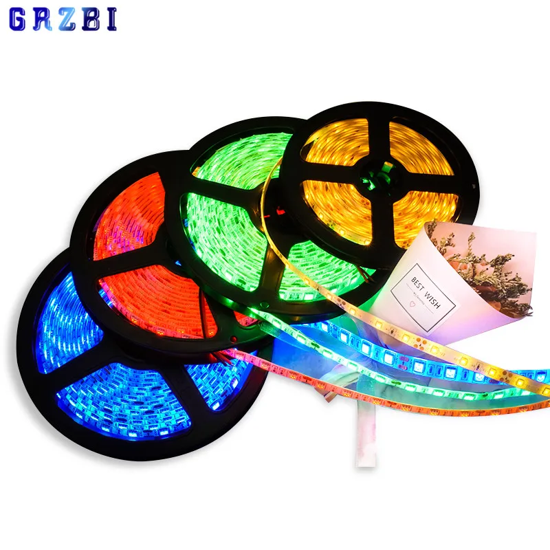 Водонепроницаемая светодиодная ленсветильник RGB 5 м 2835 светодиодов/м 12 В