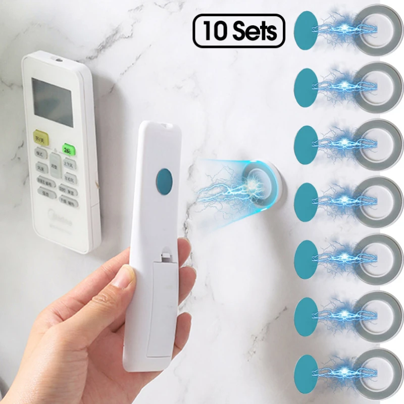 

10pcs Quick Magnetic Hooks Wall Mount Anti-Lost Remote Control Magnet Hooks Key Holder Hooks Home Magnetic Storage Organization