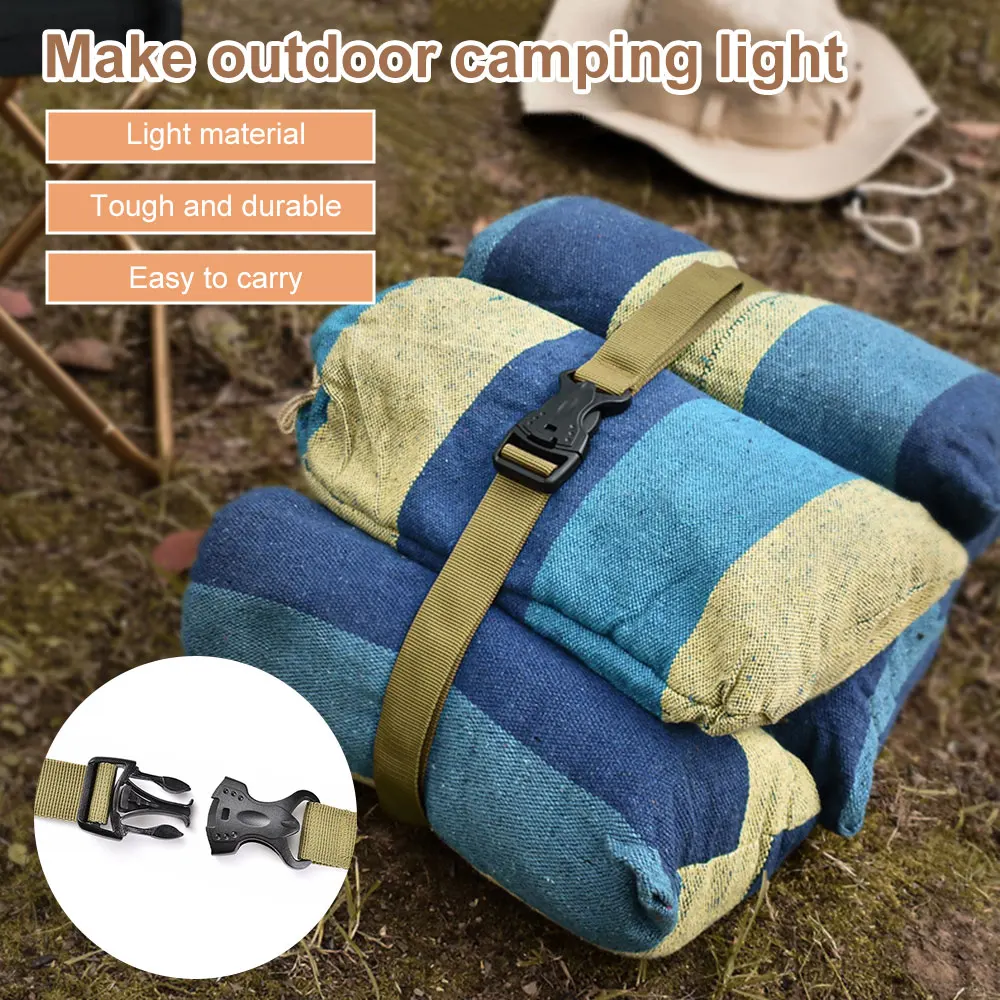 

Durable Nylon Travel Tied Cargo Tie Down Luggage Lash Belt Tie-Down Strap with Cam Buckle Travel Kits Outdoor Camping Rope Tool