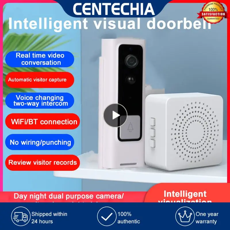 

Video Intercom Wifi Visual Doorbell Voice Change Wireless Doorbell Smart Home Hd Camera Security Monitoring App Control Wireless