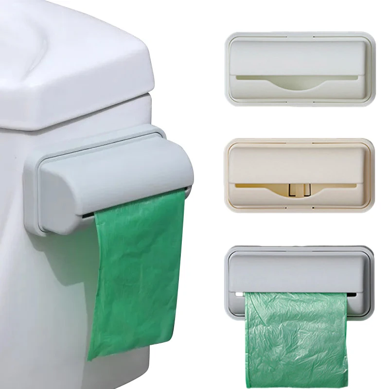 

Trash Bags Storage Box Garbage Bag Dispenser for Kitchen Bathroom Wall Mounted Grocery Bag Holder Kitchen Plastic Bags Container